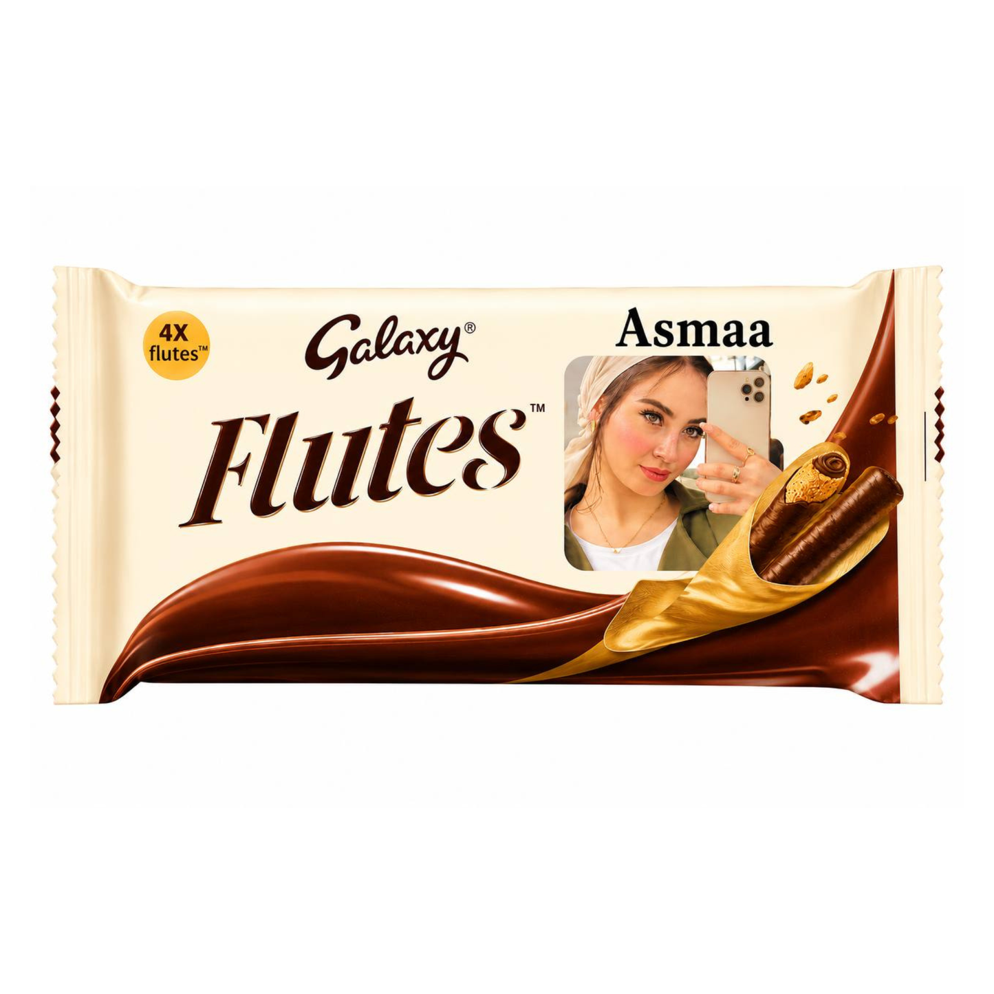 Flutes 4 fingers | ضع صورتها عليها