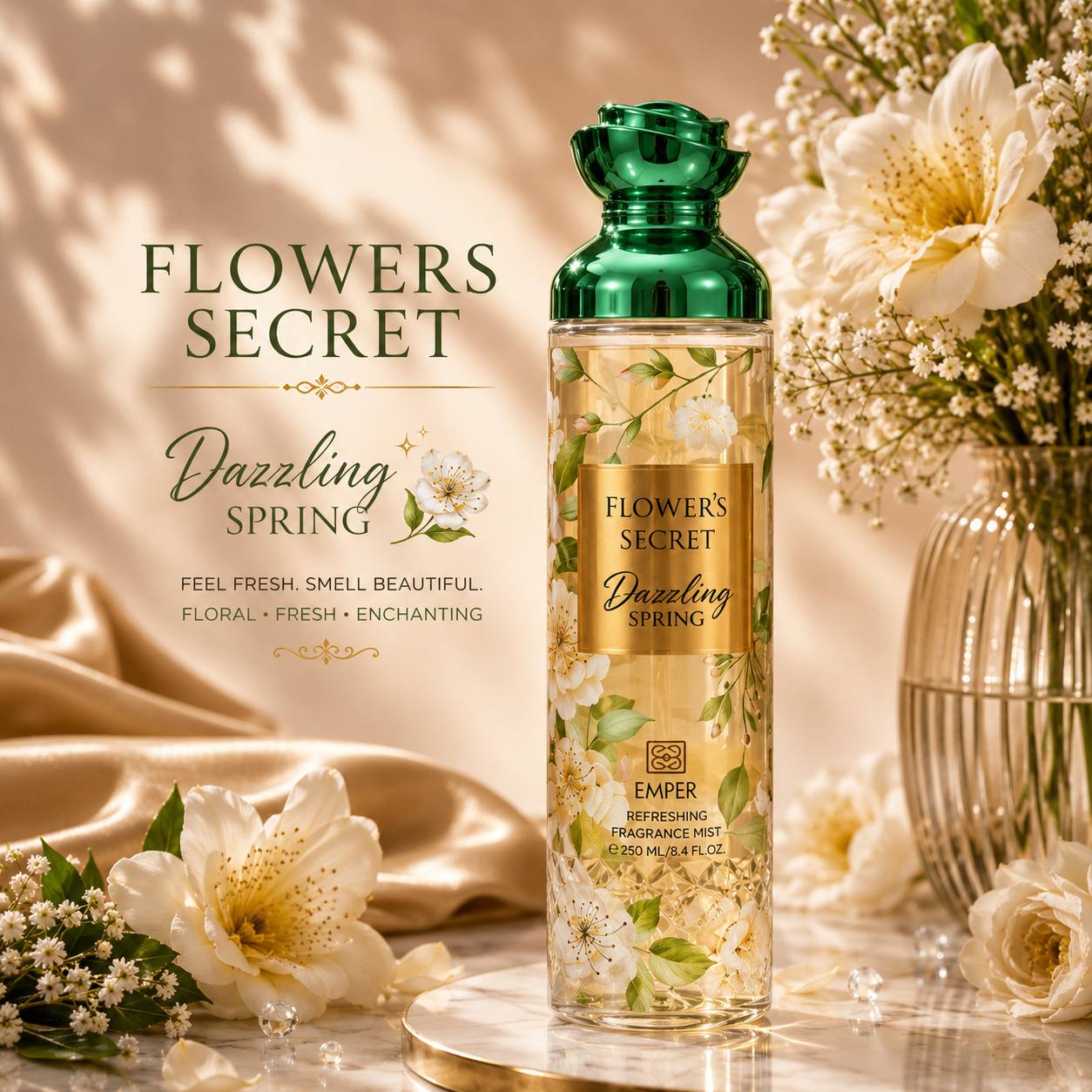 بادي اسبلاش Flowers Secret