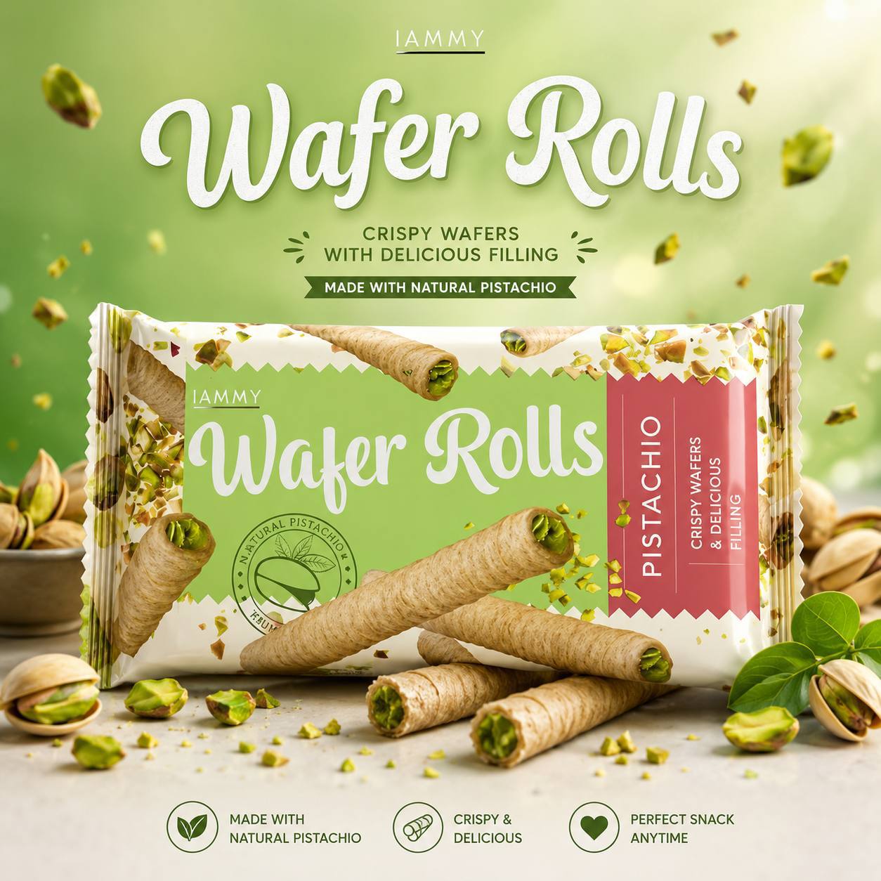 بسكوت wafer rolls