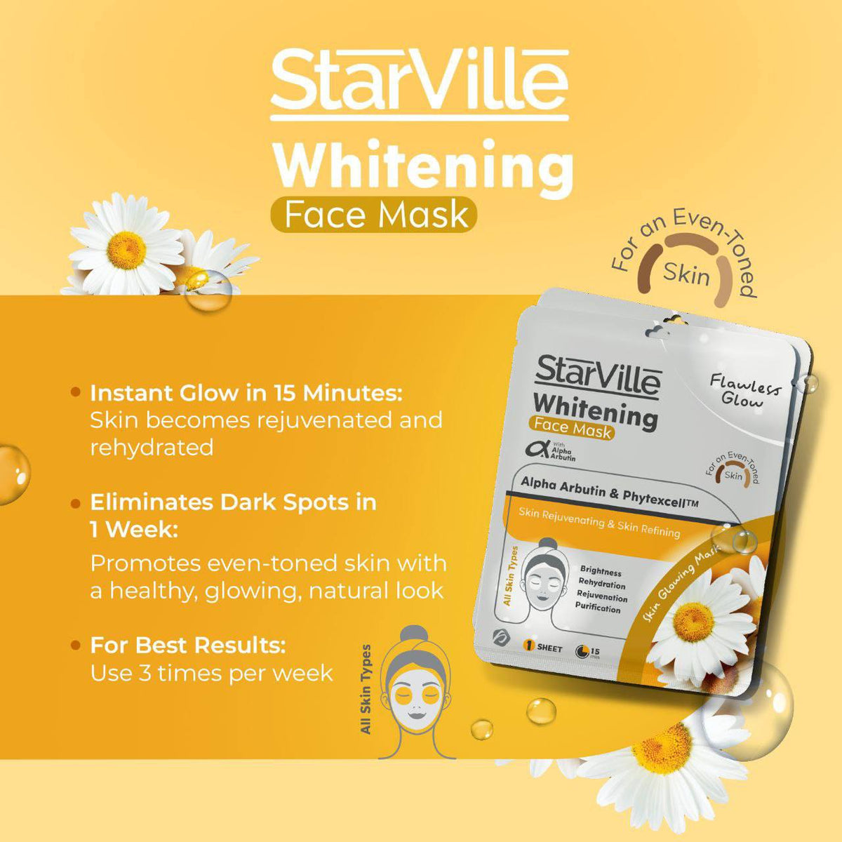 شيت ماسك الوجه StarVille Whitening