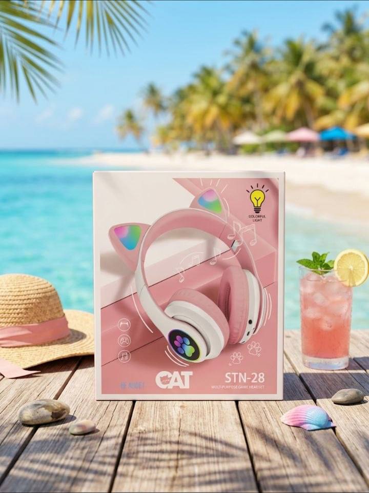 🐾 head phone هيدفون القطة STN-28 🎧