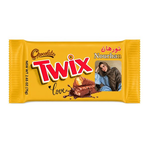 شكولاته Twix | ضع صورتها عليها