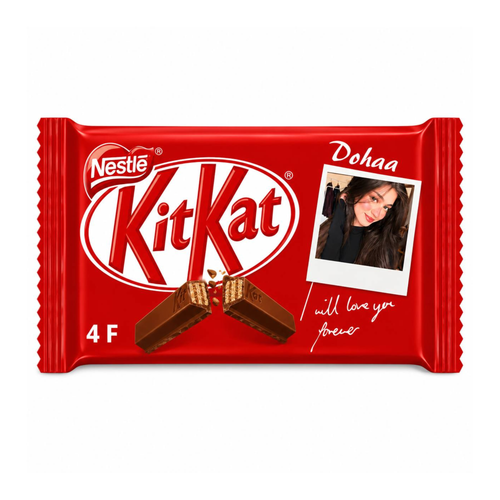 Kitkat 4 fingers | ضع صورتها عليها