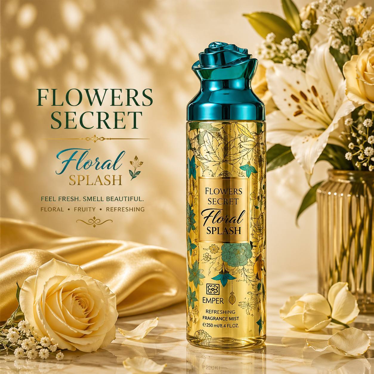 بادي اسبلاش Flowers Secret