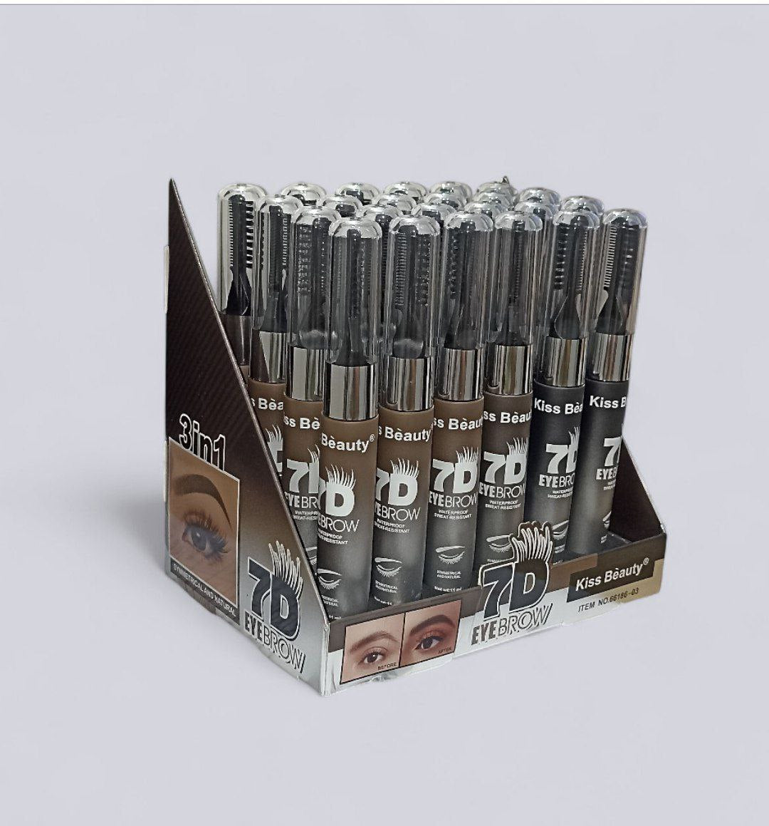 ماسكرا  حواجب ماركة Kiss Beauty 7 D