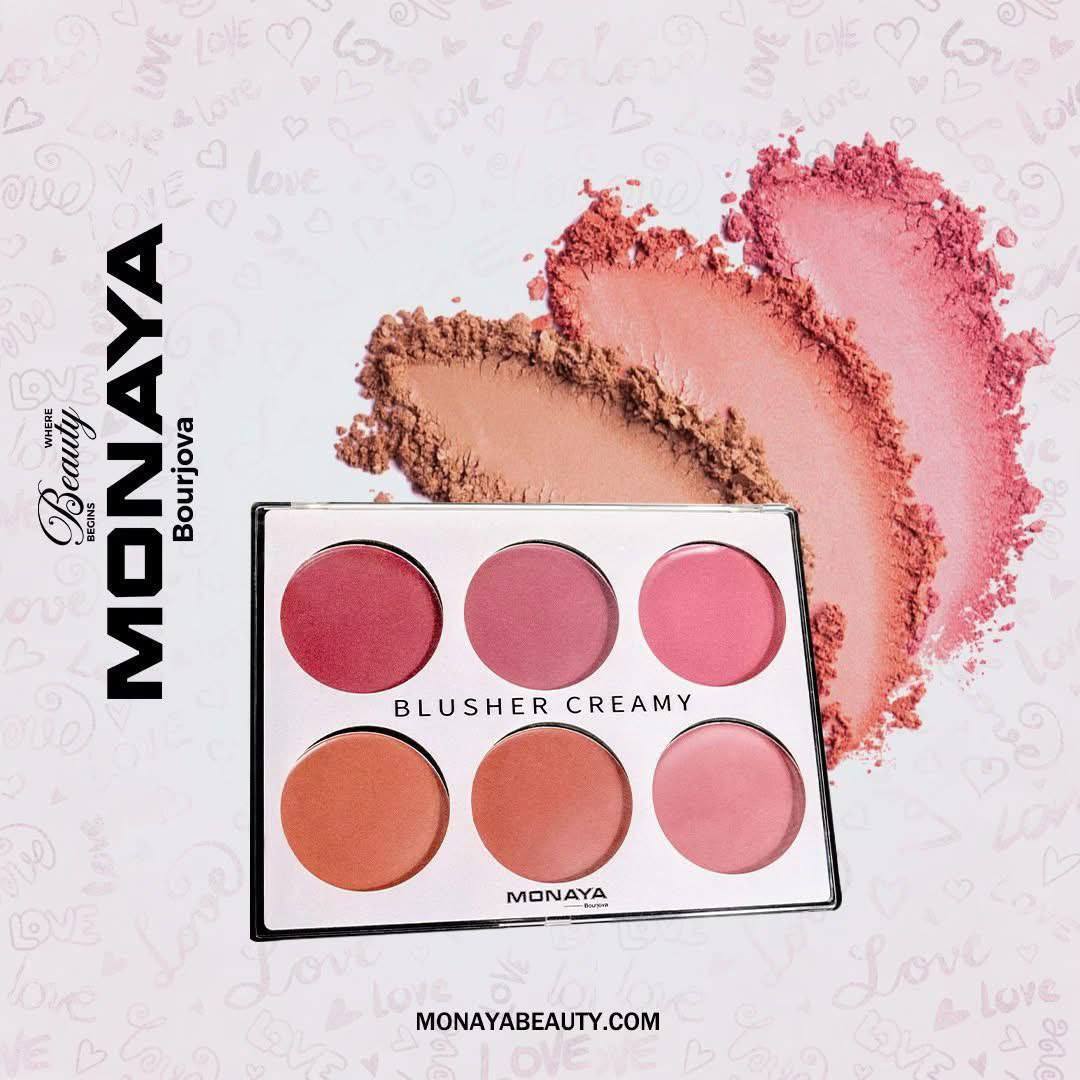 باليت بلاشر كريمي ماركة MONAYA&nbsp;