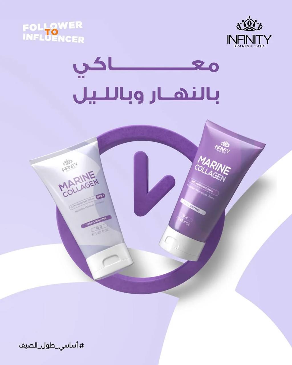 مجموعة كريم INFINITY للعناية بالبشره1+1