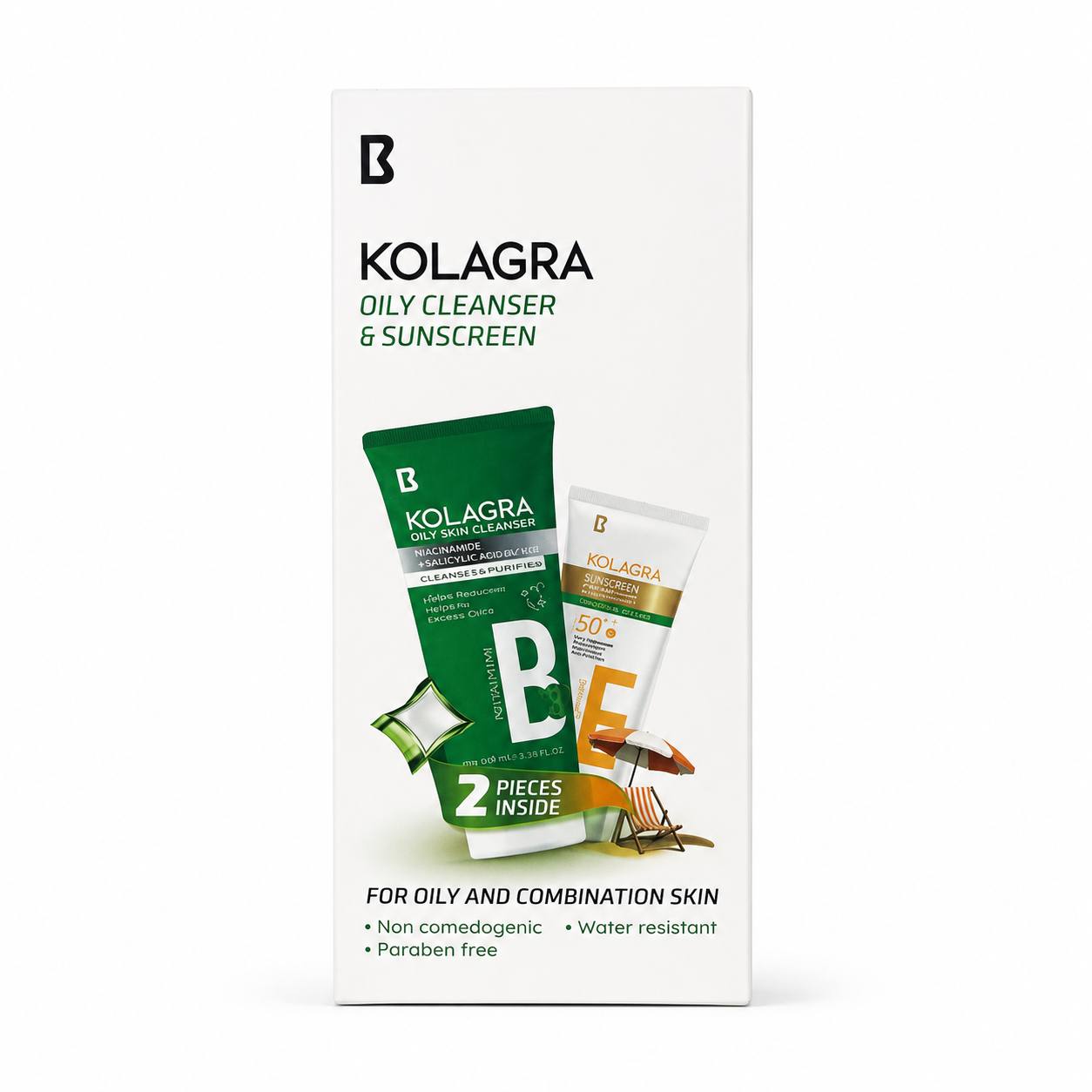 Kolagra غسول + واقي شمس