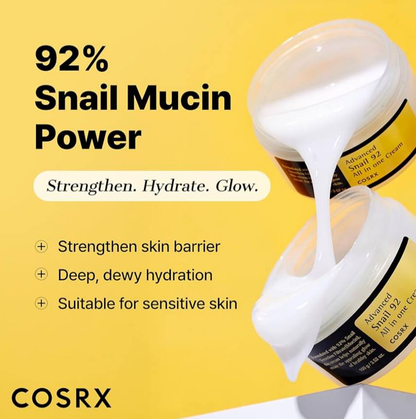 Cosrx Advanced Snail 92 All in one Cream 100 gm (كوري)