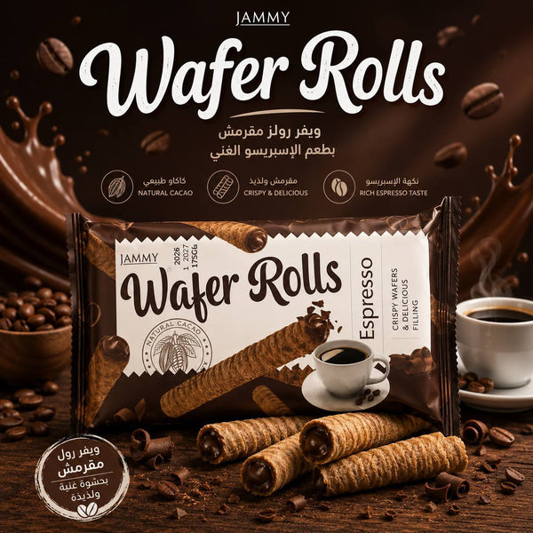 بسكوت wafer rolls