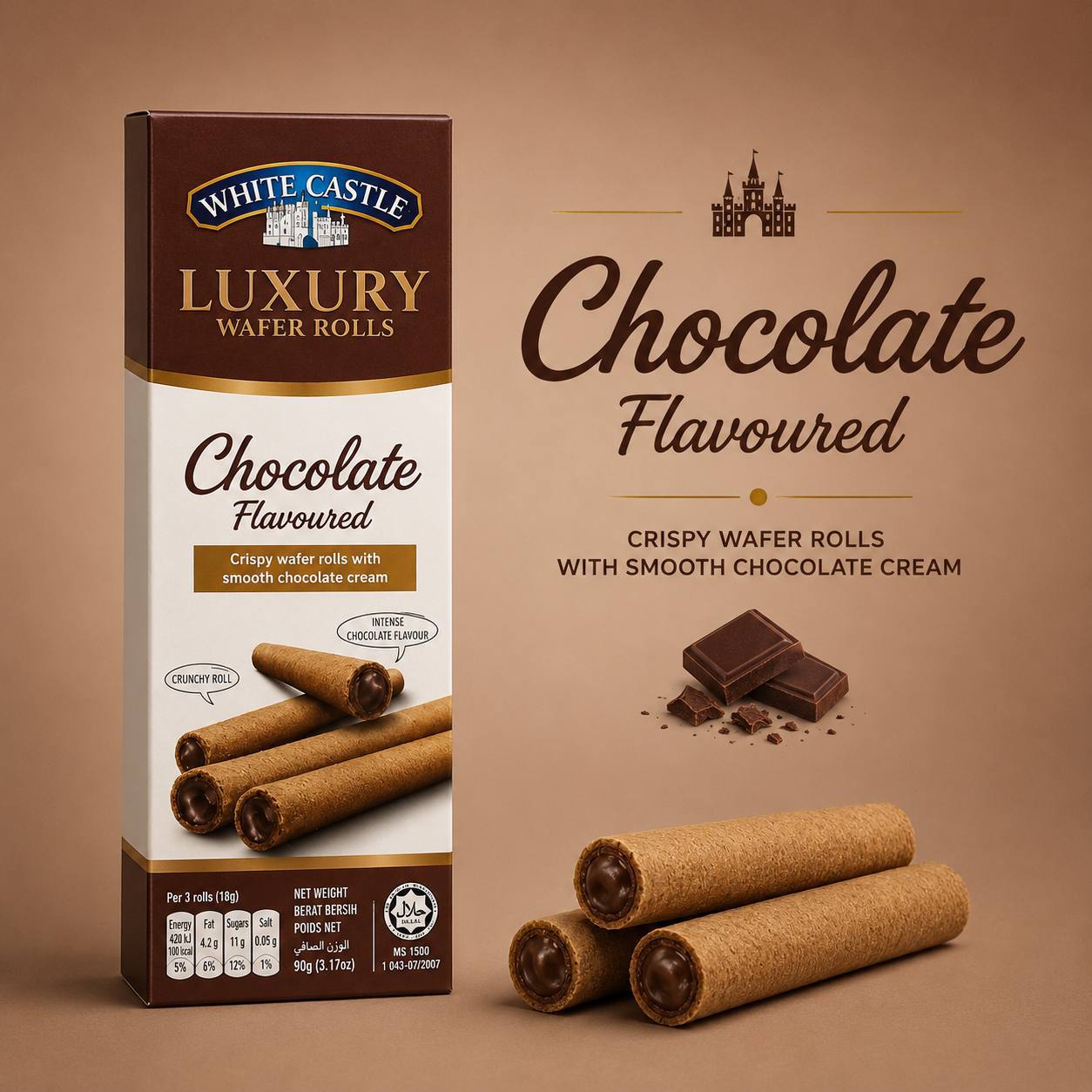 Luxury wafer rolls