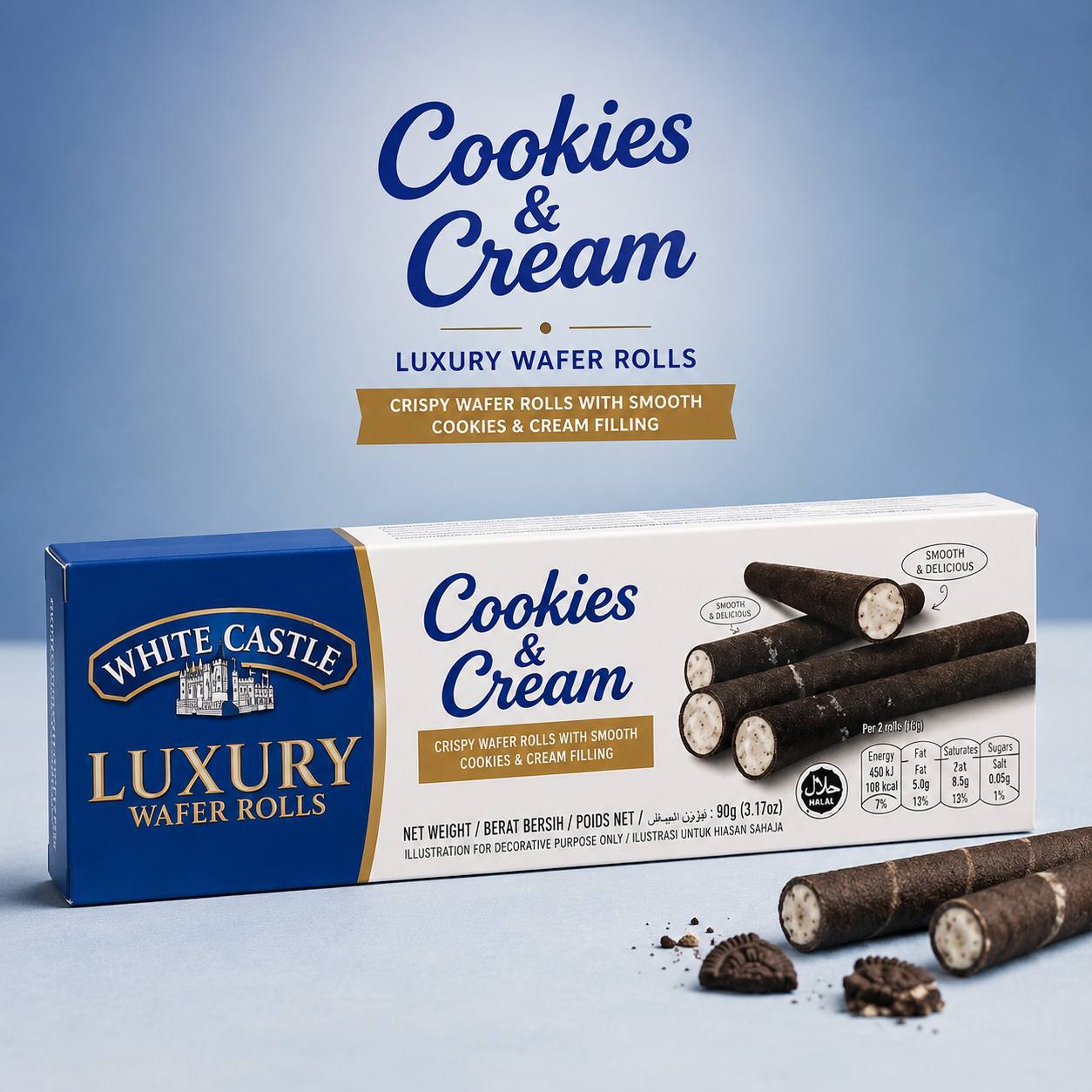 Luxury wafer rolls