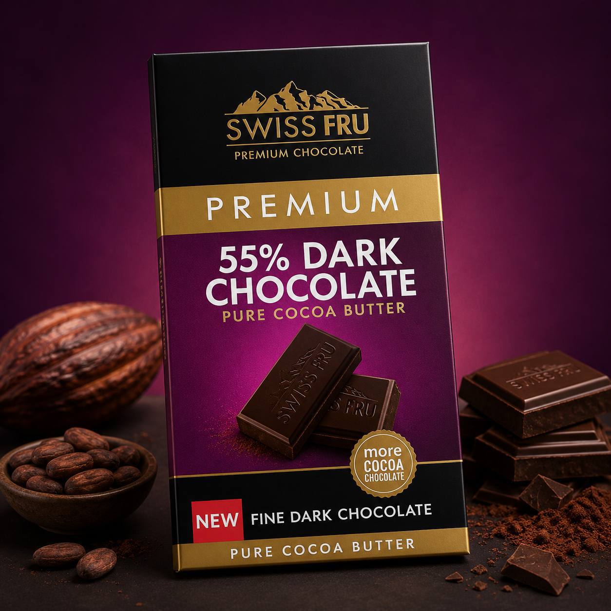 شكولاته Swiss Fru dark