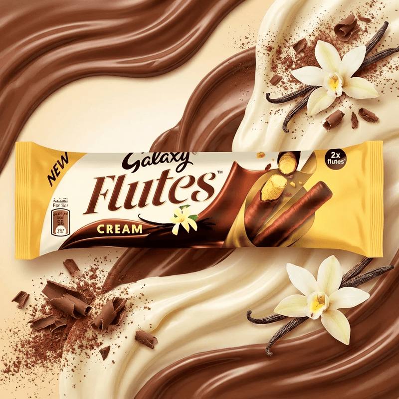 شكولاته  Galaxy flutes Vanilla Cream