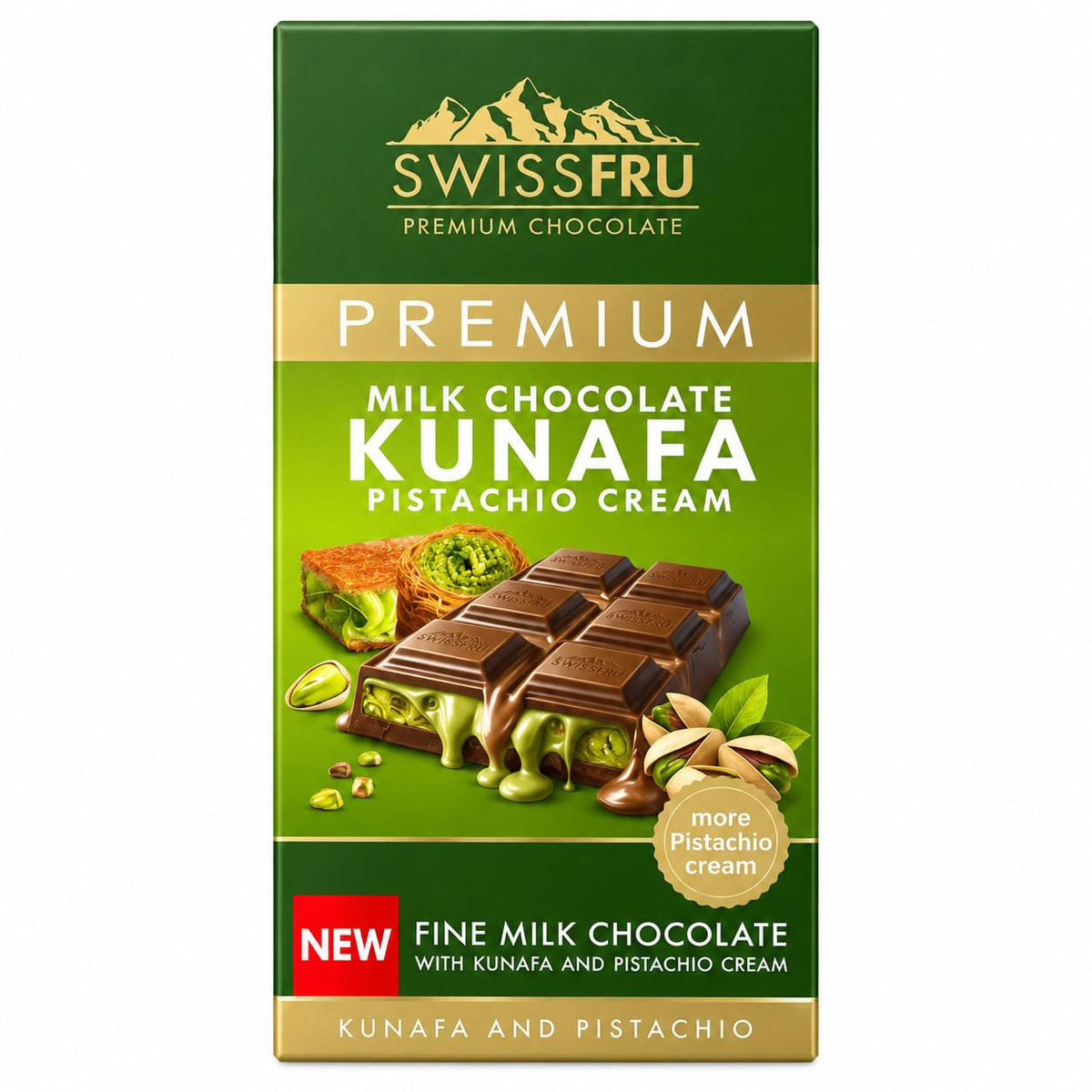 SWISSFRU شكولاته بالكنافة فاخرة