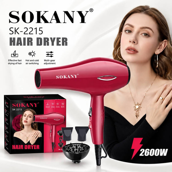 سشوار Sokany بقدرة 2600 وات