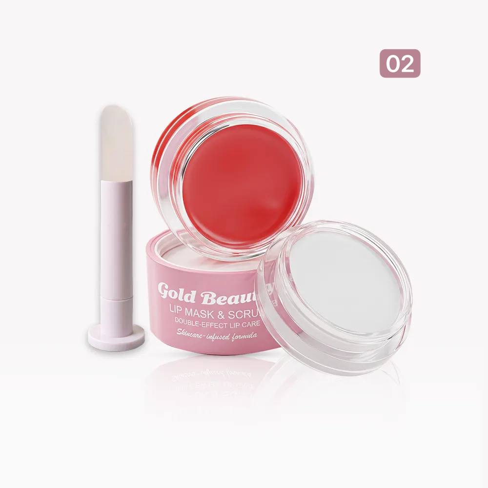 ماسك ومقشر شفاه دابل Gold Beauty
