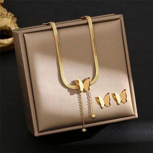 طقم سلسله وحلق فراشه