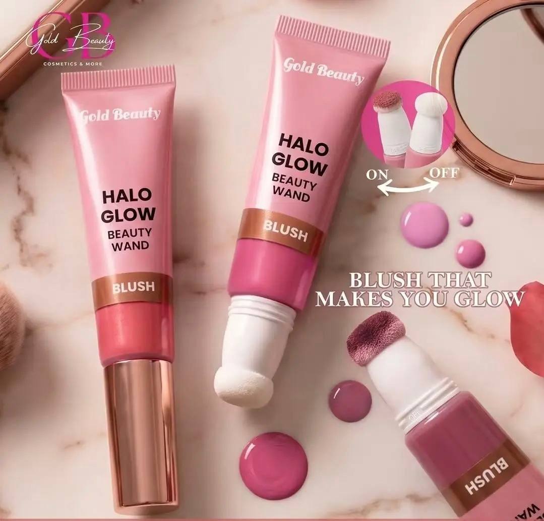 بلاشر مع اسفنجة دمج Gold Beauty