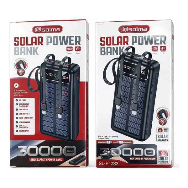 Solma Solar Power Bank (SL-
P128)باور بانك