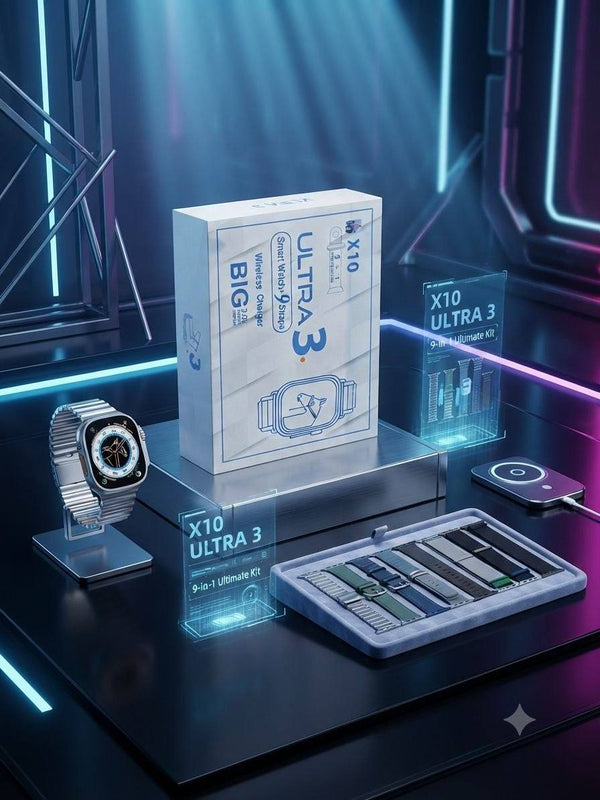 طقم ساعة الـ Ultra 3 بمجموعة الـ 7 استرايب 