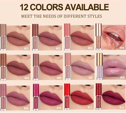 مجموعة ليب جلوس 12 لون SHEIN MUGE LEEN