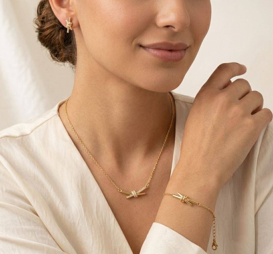 طقم سلسلة وانسيال وحلق