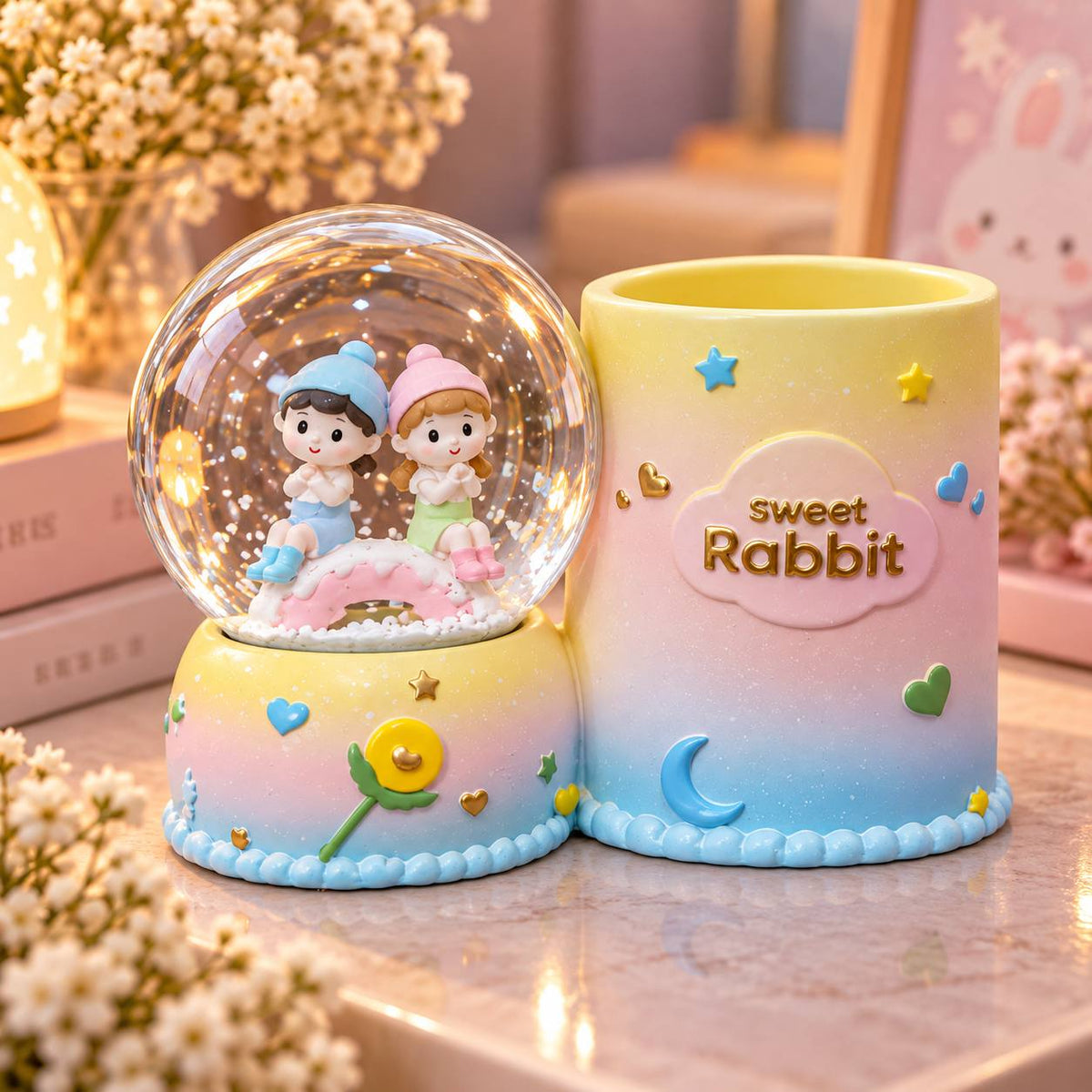 بلورة مقلمة مضيئه Sweet Rabbit