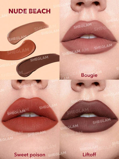 مجموعة روج 3 لون Sheglam 