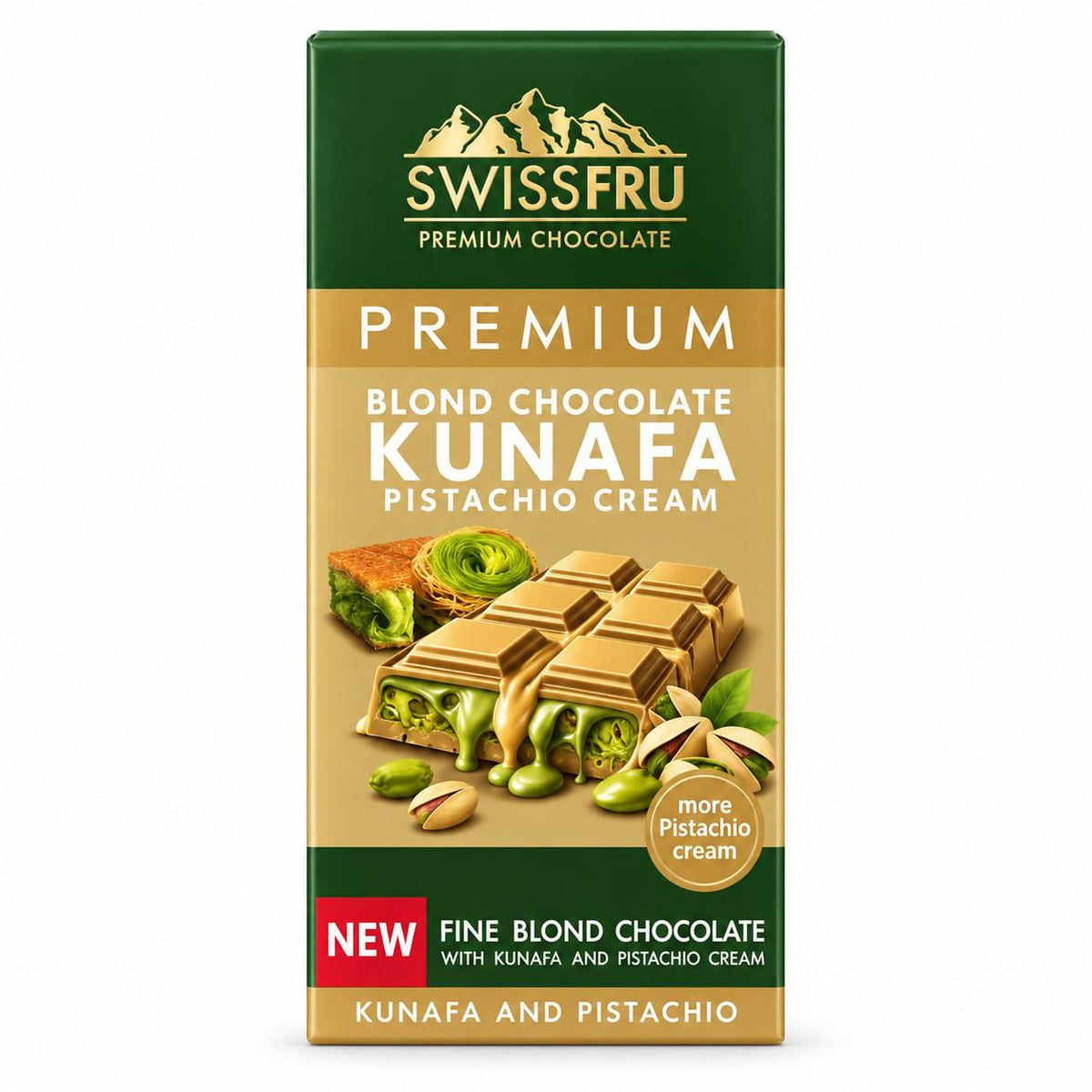 SWISSFRU شكولاته بالكنافة فاخرة