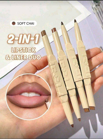 قلم دابل ( روج + ليب لاينر )  SHEGLAM