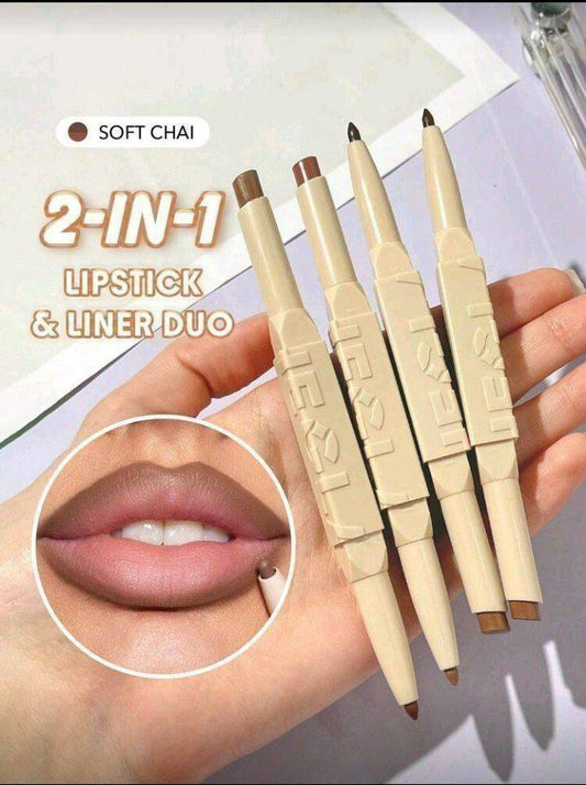 قلم دابل ( روج + ليب لاينر )  SHEGLAM